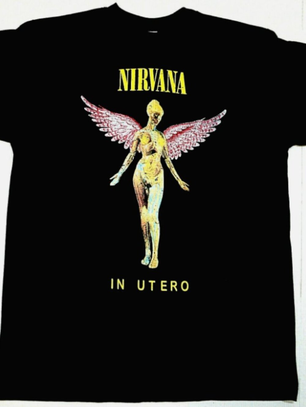 rare NIRVANA Grunge Rock Kurt Cobain IN UTERO Tee Men's 100% Cotton New xxl - Picture 3 of 4